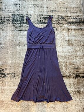 Helmut Lang Sleeveless Purple Tie-Waist Women’s Dress
